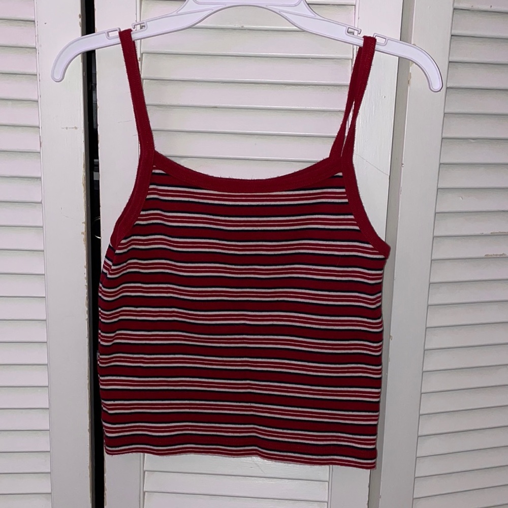 Brandy Melville Tank Red Strip